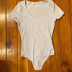 Baby blue Hollister body suit.